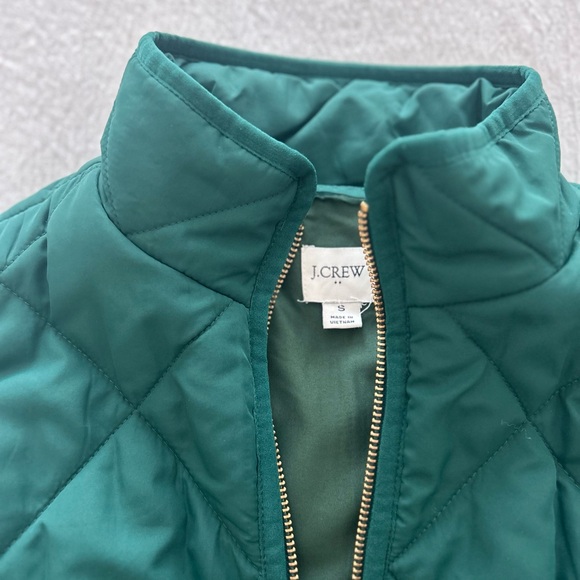 J.Crew Factory green quilted vest - Picture 3 of 3